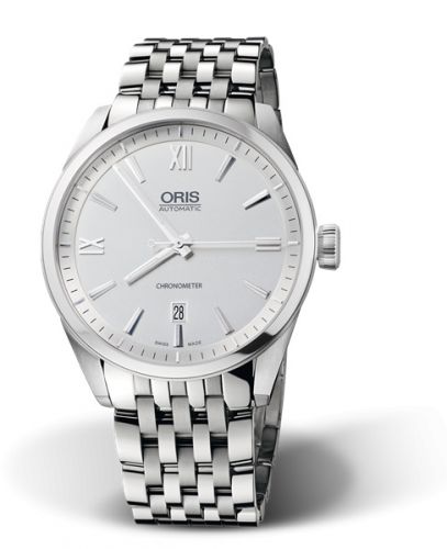 Oris Artix Chronometer Date Stainless Steel Silver Bracelet