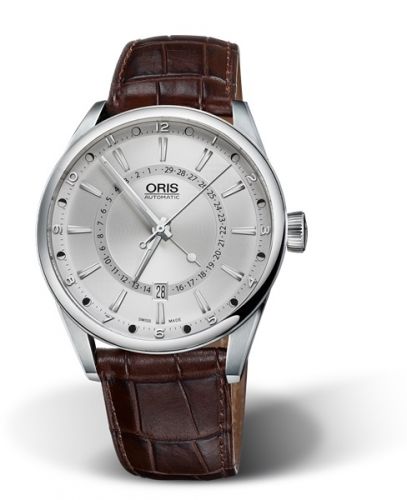 Oris Artix Pointer Moon Date Stainless Steel Silver