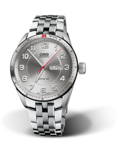 Oris Artix GT Day Date Stainless Steel Silver Bracelet