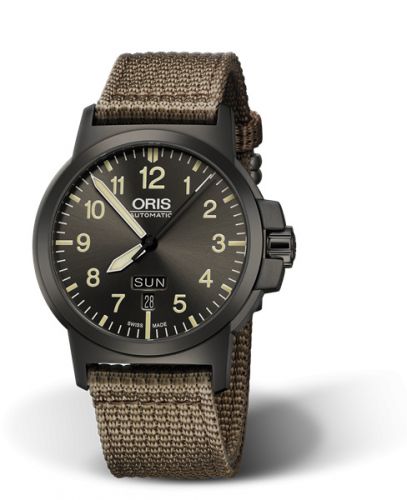 Oris BC3 Advanced Day Date DLC Grey Fabric