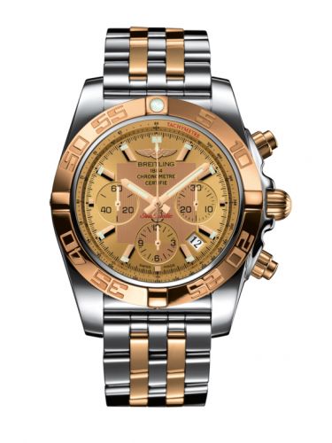 Breitling Chronomat 44 Stainless Steel Rose Gold Golden Sun Bracelet