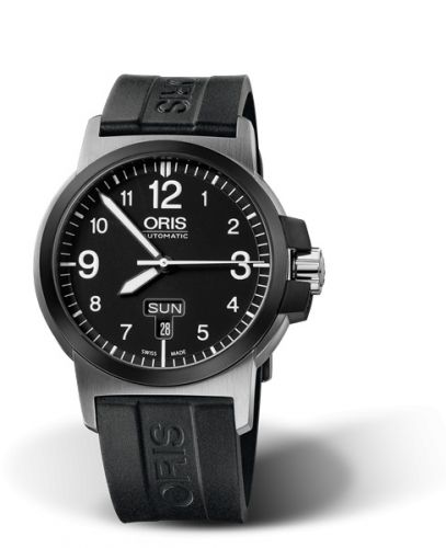 Oris BC3 Advanced Day Date Stainless Steel - DLC Black Rubber