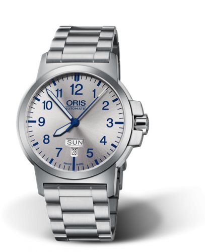 Oris BC3 Advanced Day Date Stainless Steel Silver Bracelet