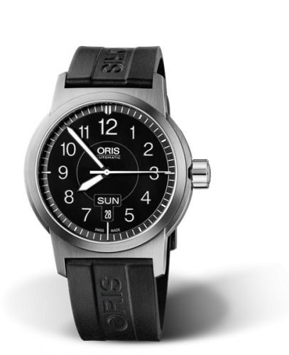 Oris BC3 Sportsman Day Date Stainless Steel Black Rubber