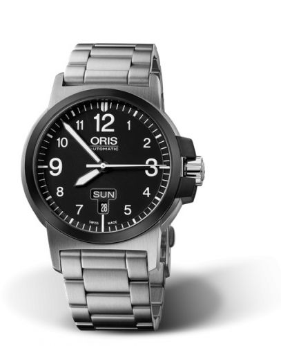 Oris BC3 Advanced Day Date Stainless Steel - DLC Black Bracelet