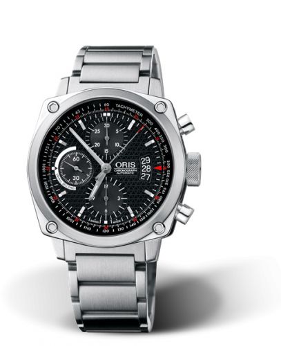 Oris BC4 Chronograph Stainless Steel Black Bracelet