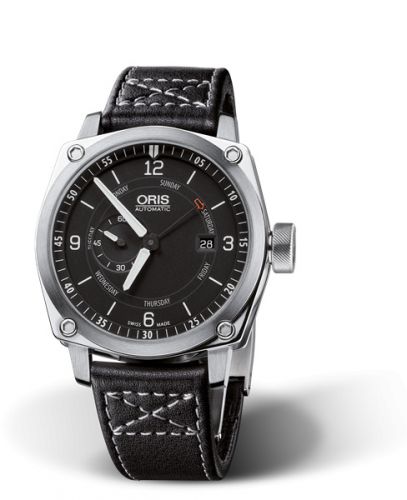 Oris BC4 Small Second Pointer Day Stainless Steel Black