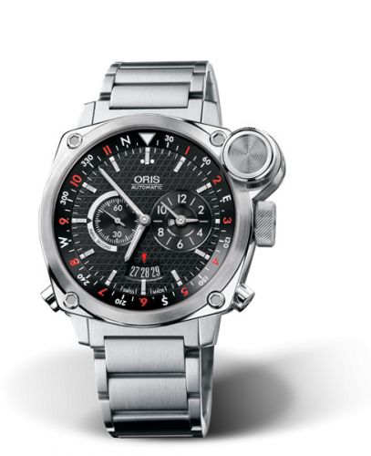 Oris BC4 Flight Timer Stainless Steel Black Bracelet