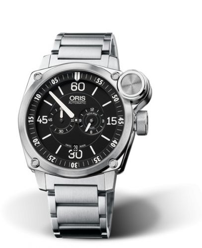Oris BC4 Der Meisterflieger Stainless Steel Black Bracelet
