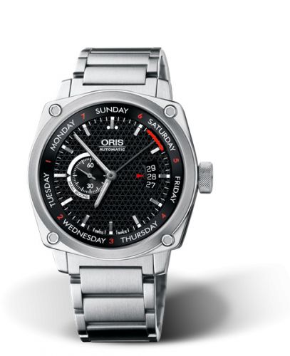 Oris BC4 Small Second Pointer Day Stainless Steel Black Bracelet
