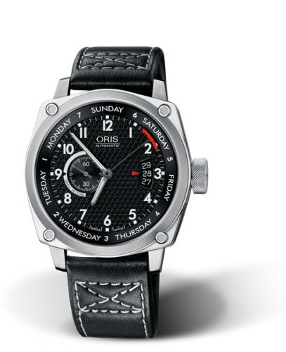 Oris BC4 Small Second Pointer Day Stainless Steel Black