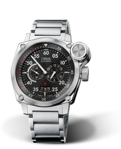 Oris BC4 Der Meisterflieger Stainless Steel Black Bracelet