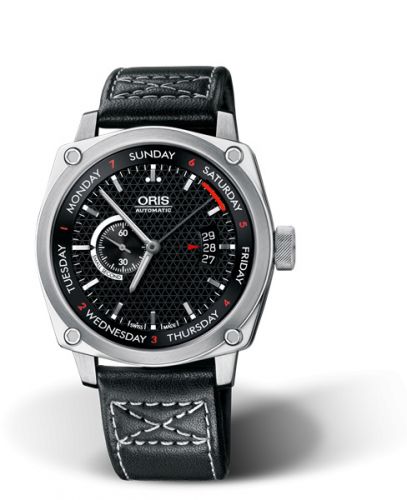 Oris BC4 Small Second Pointer Day Stainless Steel Black