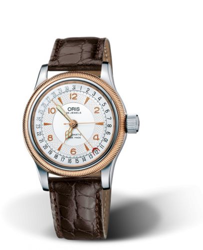 Oris Big Crown Pointer Date 36 Stainless Steel - Rose Gold Silver
