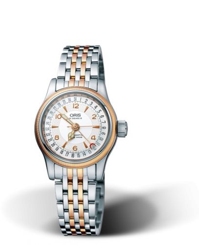 Oris Big Crown Pointer Date 28.5 Stainless Steel - Rose Gold Silver Bracelet