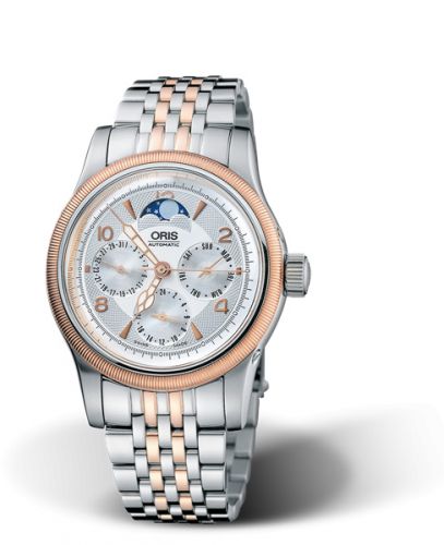Oris Big Crown Complication Stainless Steel - Rose Gold Silver Bracelet