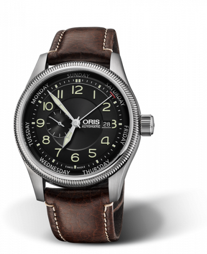 Oris Big Crown Small Second Pointer Day Stainless Steel Black