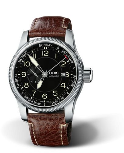 Oris Big Crown Small Second Pointer Day Stainless Steel Black