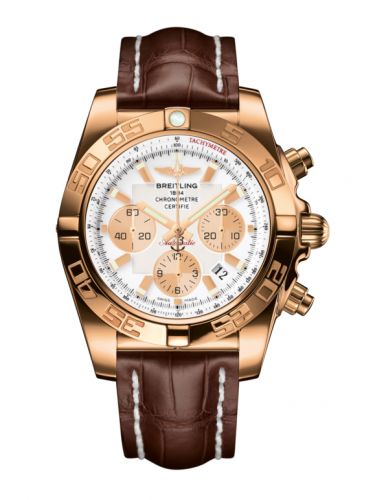 Breitling Chronomat 44 Rose Gold Antarctica White Croco