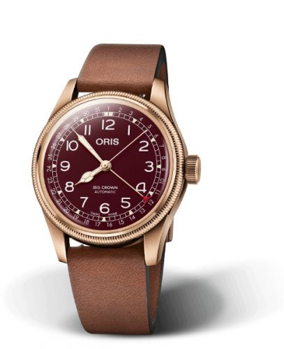Oris Big Crown Original Pointer Date 40 Bronze Red