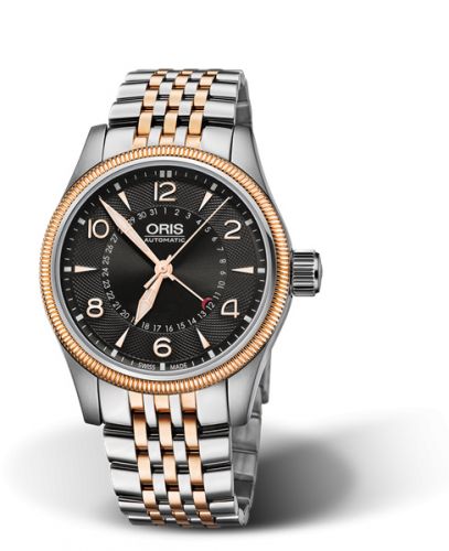 Oris Big Crown Pointer Date 40 Stainless Steel - Rose Gold Black Bracelet
