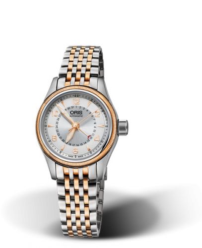 Oris Big Crown Pointer Date 29 Stainless Steel - Rose Gold Silver Bracelet