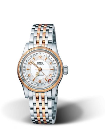 Oris Big Crown Pointer Date 32 Stainless Steel - Rose Gold Silver Bracelet