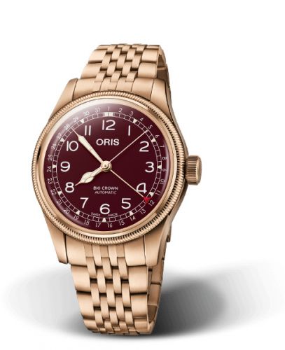 Oris Big Crown Original Pointer Date 40 Bronze Red Bracelet
