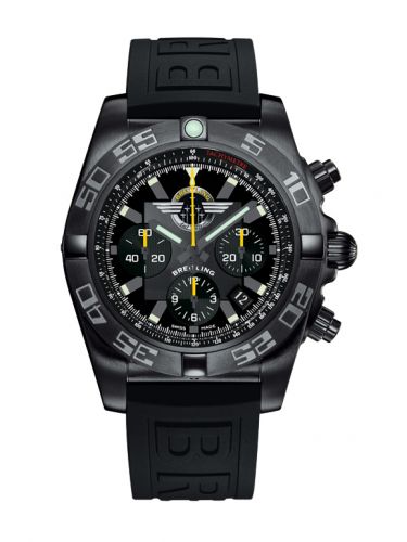 Breitling Chronomat 44 Blacksteel Breitling Jet Team Rubber