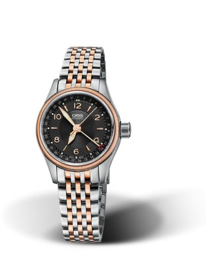 Oris Big Crown Pointer Date 29 Stainless Steel - Rose Gold Black Bracelet