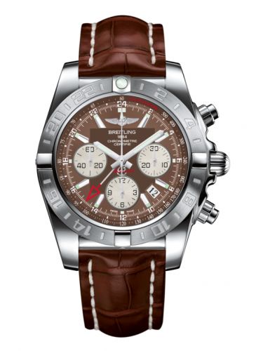 Breitling Chronomat 44 GMT Stainless Steel Metallica Brown Croco