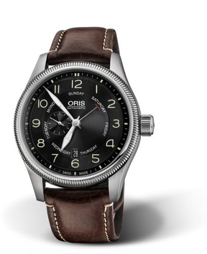 Oris Big Crown Small Second Pointer Day Stainless Steel Black