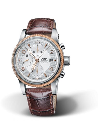 Oris Big Crown Chronograph Stainless Steel - Rose Gold Silver