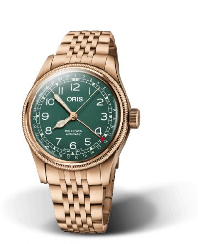 Oris Big Crown Original Pointer Date 40 Bronze Green Bracelet