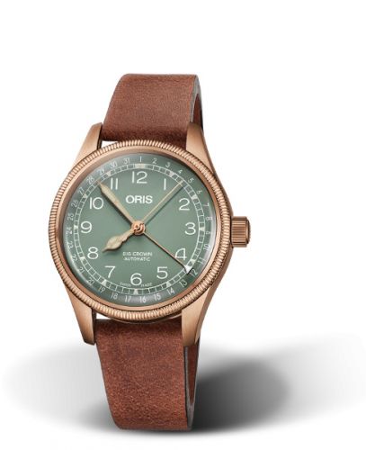 Oris Big Crown Pointer Date 36 Bronze Green Strap