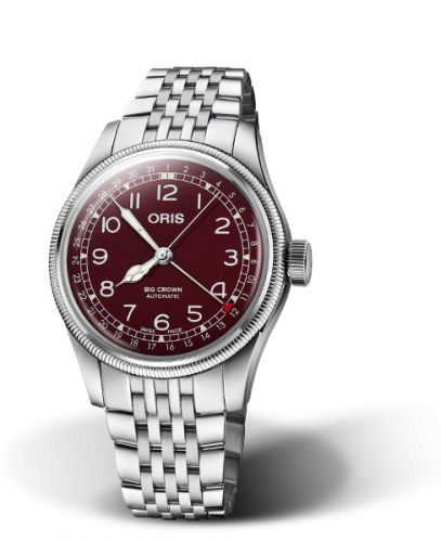 Oris Big Crown Pointer Date 40 Stainless Steel Red Bracelet