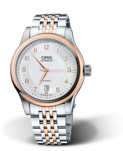 Oris Classic Date 42 Stainless Steel - Rose Gold Silver Bracelet