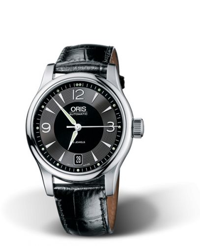 Oris Classic Date 37 Stainless Steel Black
