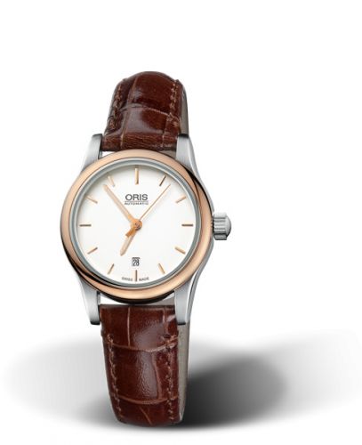 Oris Classic Date Lady 28.5 Stainless Steel - Rose Gold Silver Bracelet