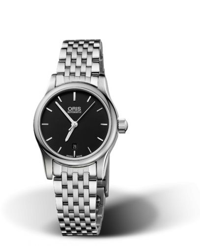 Oris Classic Date Lady 28.5 Stainless Steel Black Bracelet