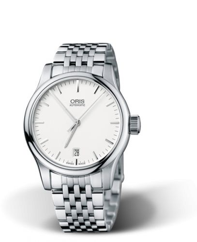 Oris Classic Date 37 Stainless Steel Silver Bracelet