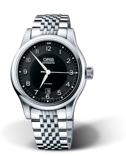 Oris Classic Date 42 Stainless Steel Black Bracelet