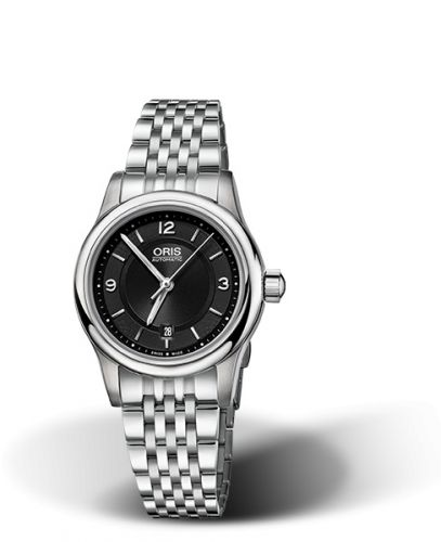 Oris Classic Date Lady 28.5 Stainless Steel Black Bracelet