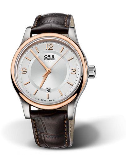 Oris Classic Date 42 Stainless Steel - Rose Gold Silver