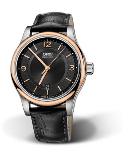 Oris Classic Date 42 Stainless Steel - Rose Gold Black