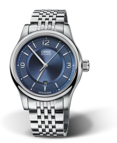 Oris Classic Date 42 Stainless Steel Blue Bracelet