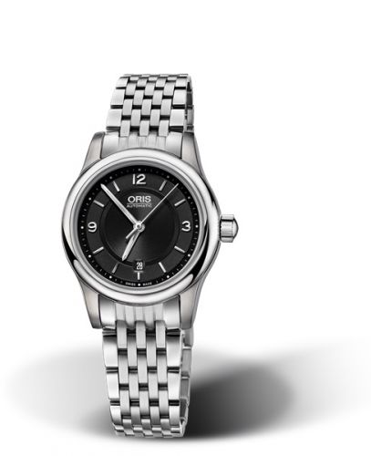 Oris Classic Date Lady 28.5 Stainless Steel Black Bracelet