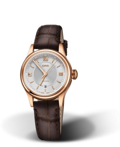 Oris Classic Date Lady 28.5 Rose Gold Silver