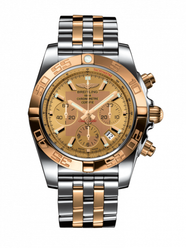 Breitling Chronomat 44 Stainless Steel Rose Gold Golden Sun Bracelet