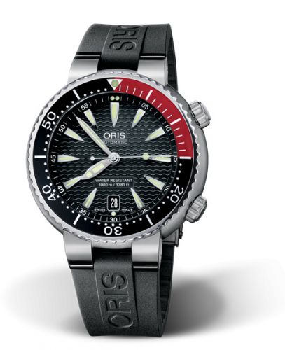 Oris Divers Date Titanium Black Rubber